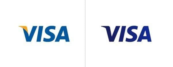 Логотип Visa в 2014 году